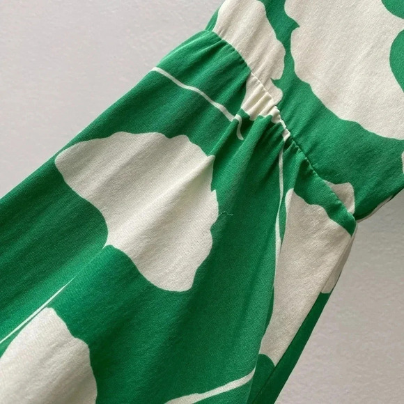DVF - Green Ginko Print Silk Dress - Picture 10 of 10